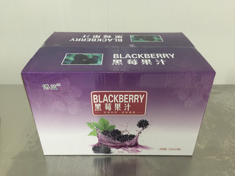 黑莓果汁箱装